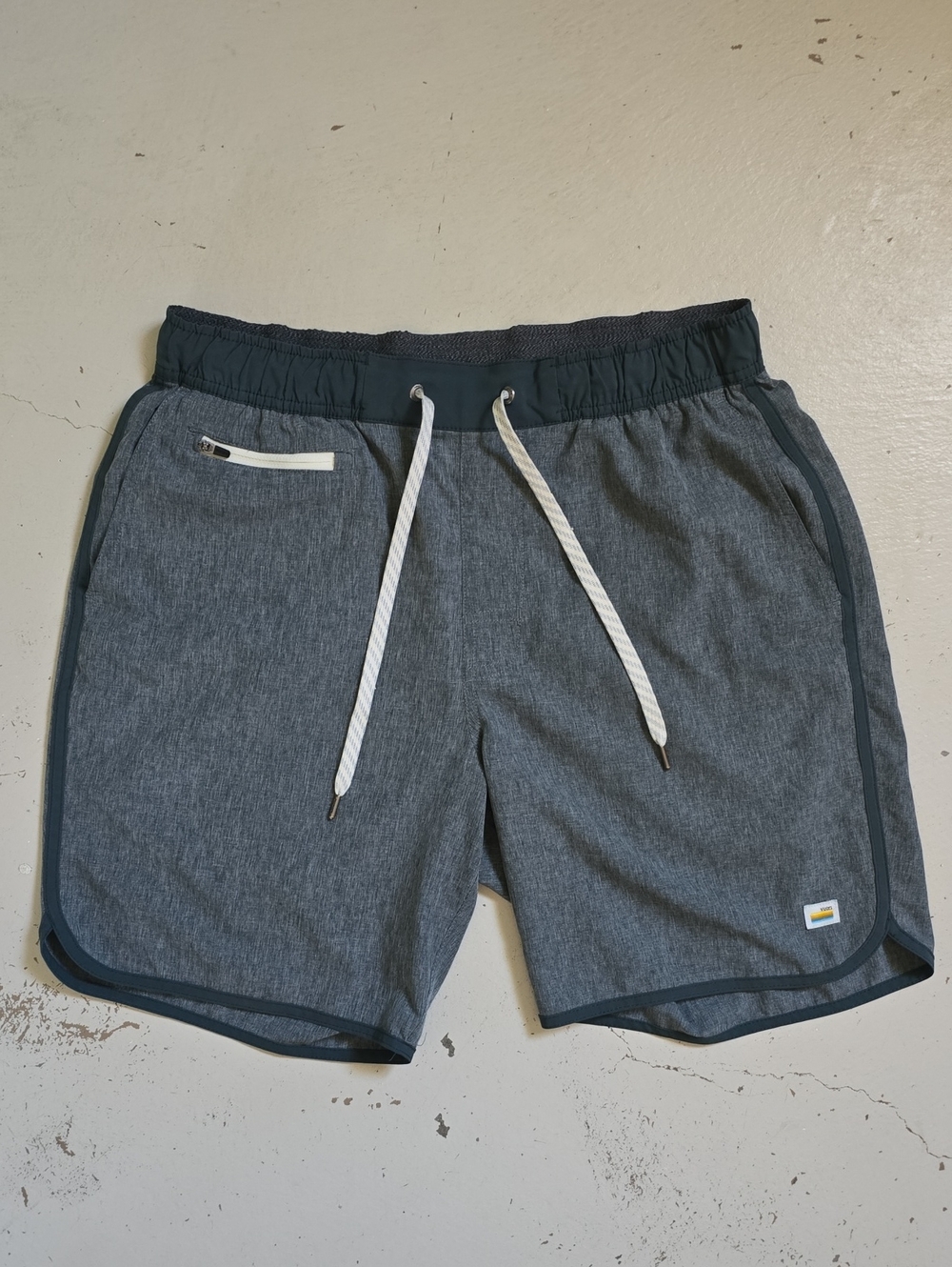 Vuori Banks Unlined Green Men's Shorts V Cycled 4 Way Stretch M L